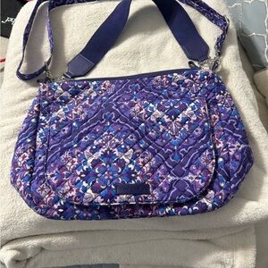 Vera Bradley purple pattern shoulder/crossbody bag